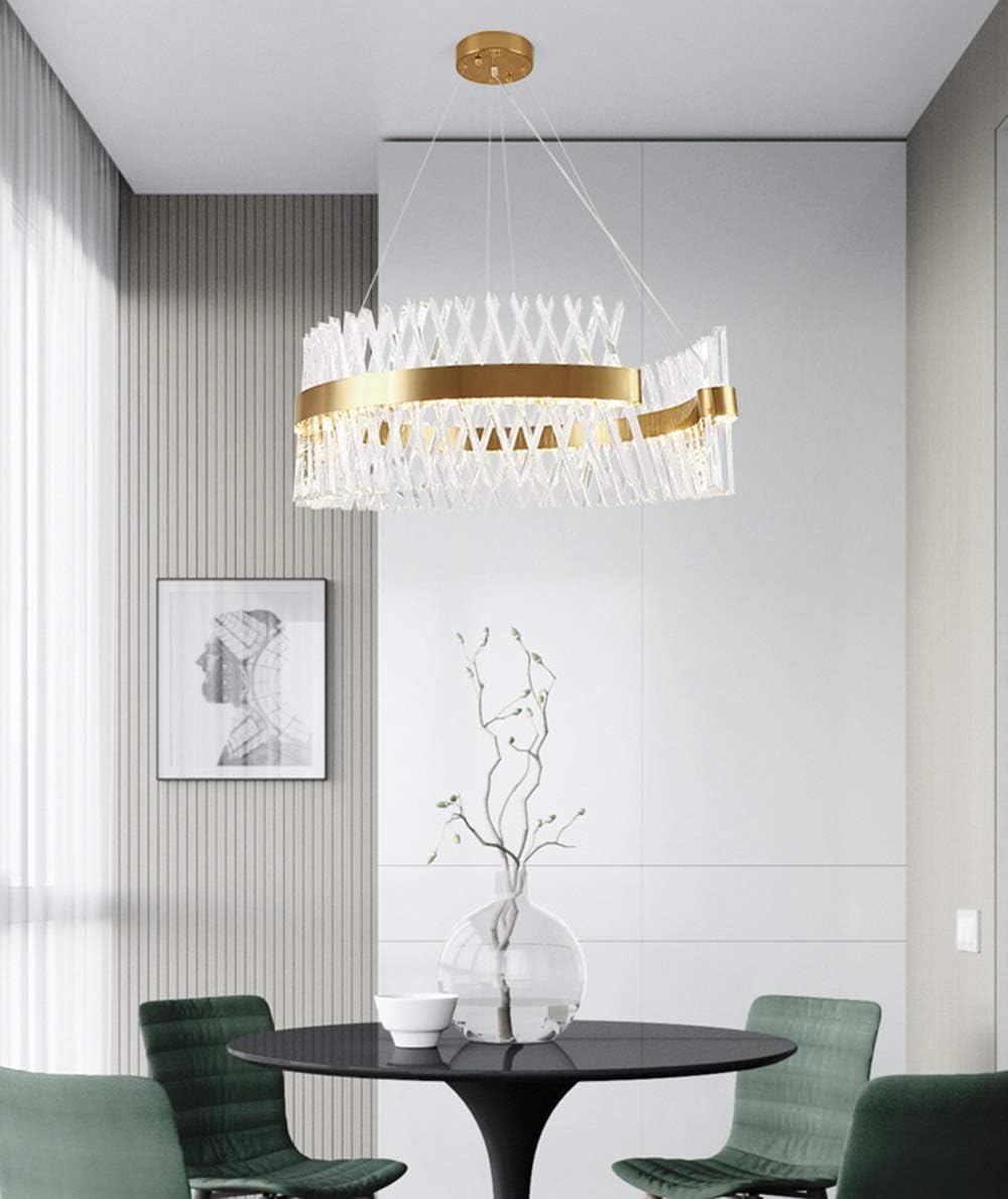 Lustre de forme C en cristal
