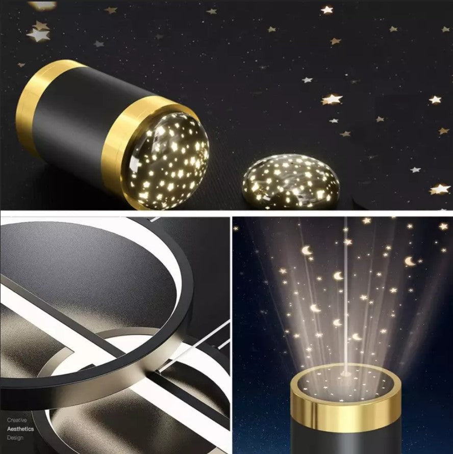 Suspension LED Étoilée Moderne – Projection Ciel Étoilé