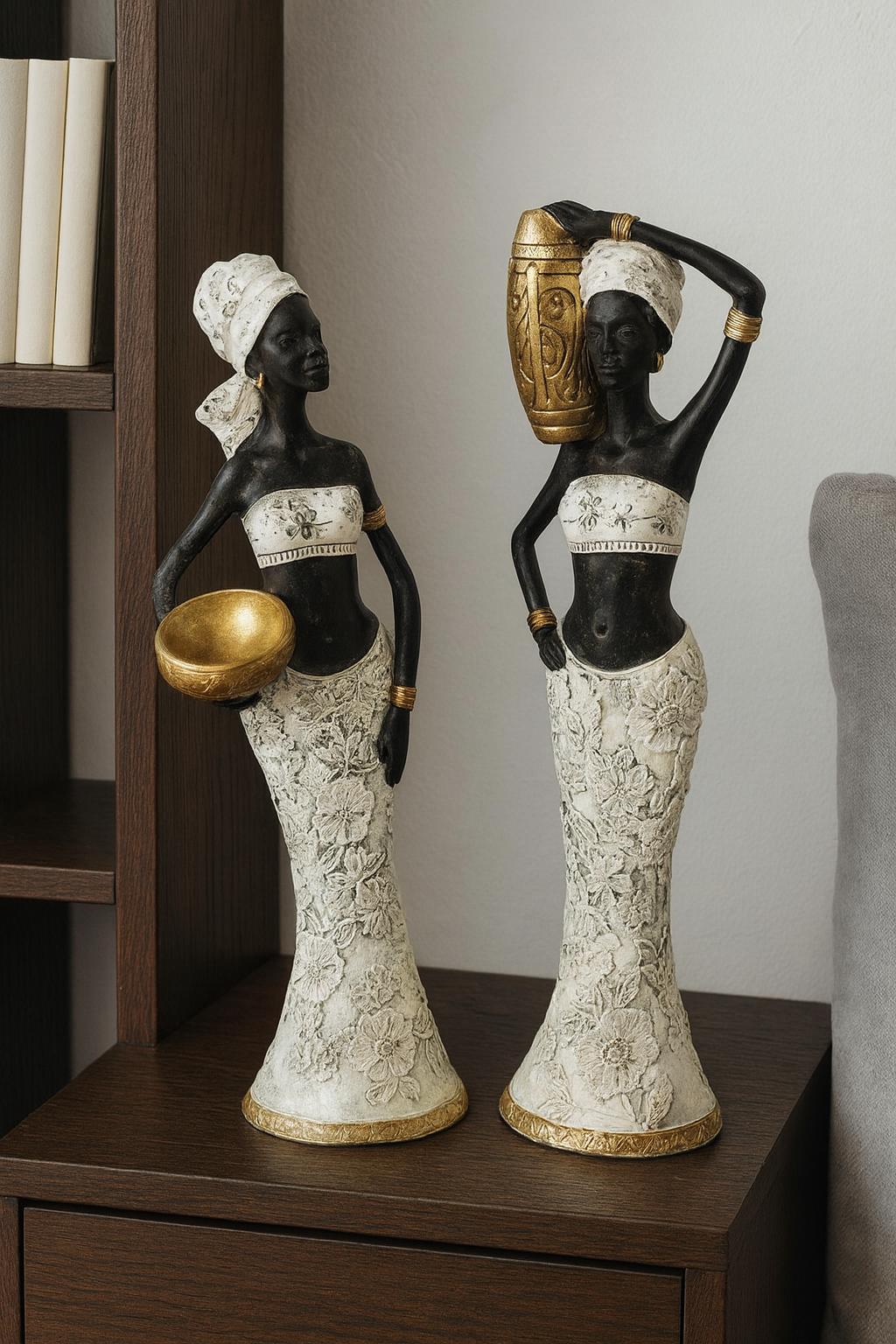 Sculpture “Élégance Africaine”