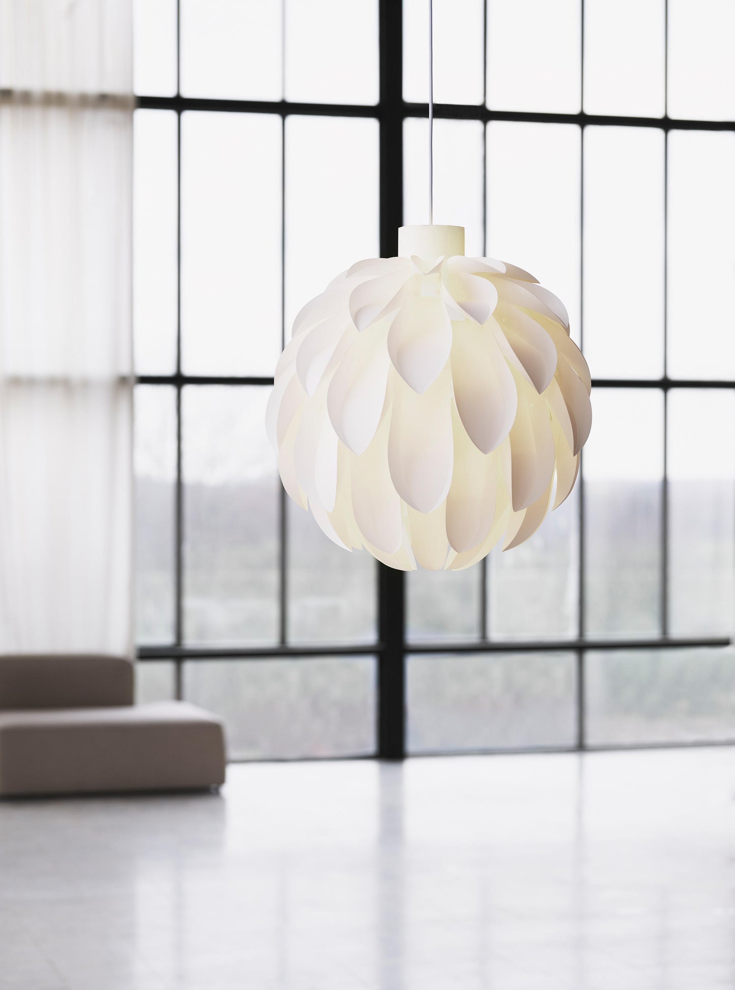 WAQIHREU - Lampe suspendue en forle de pomme de pin blanc 50 cm