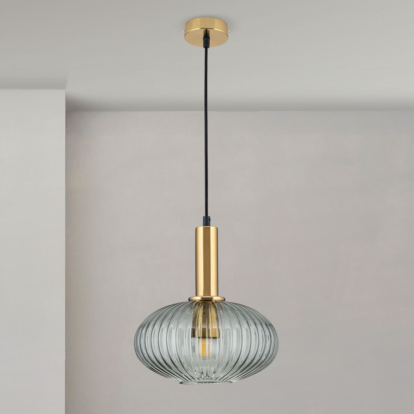 Suspension « Éclat Verre Cannelé »