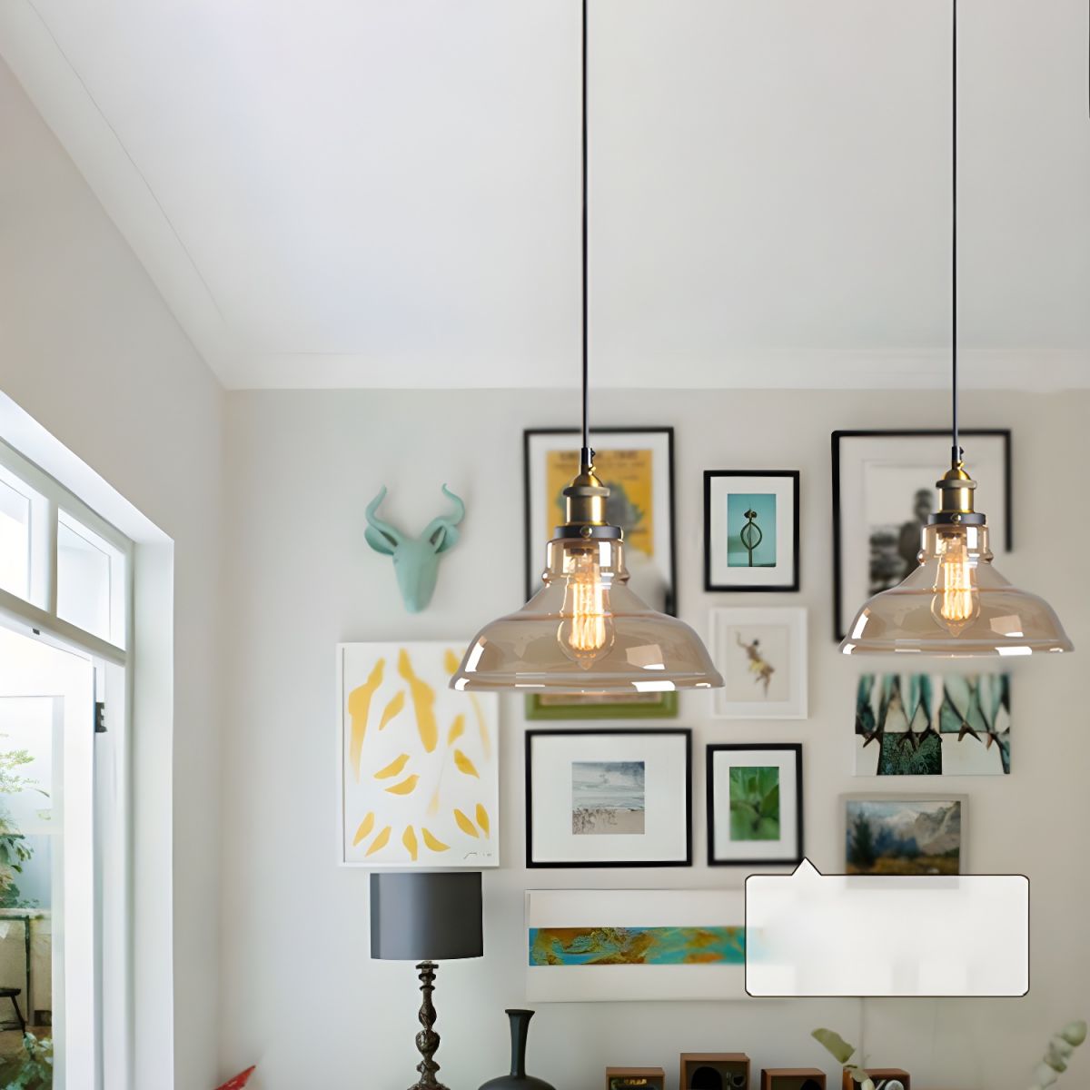 Nanao Suspension en laiton, 1 source lumineuse