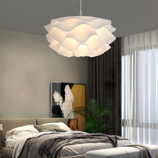 WAQIHREU - Suspension sphérique en forme de fleur  PP blanc 40 cm