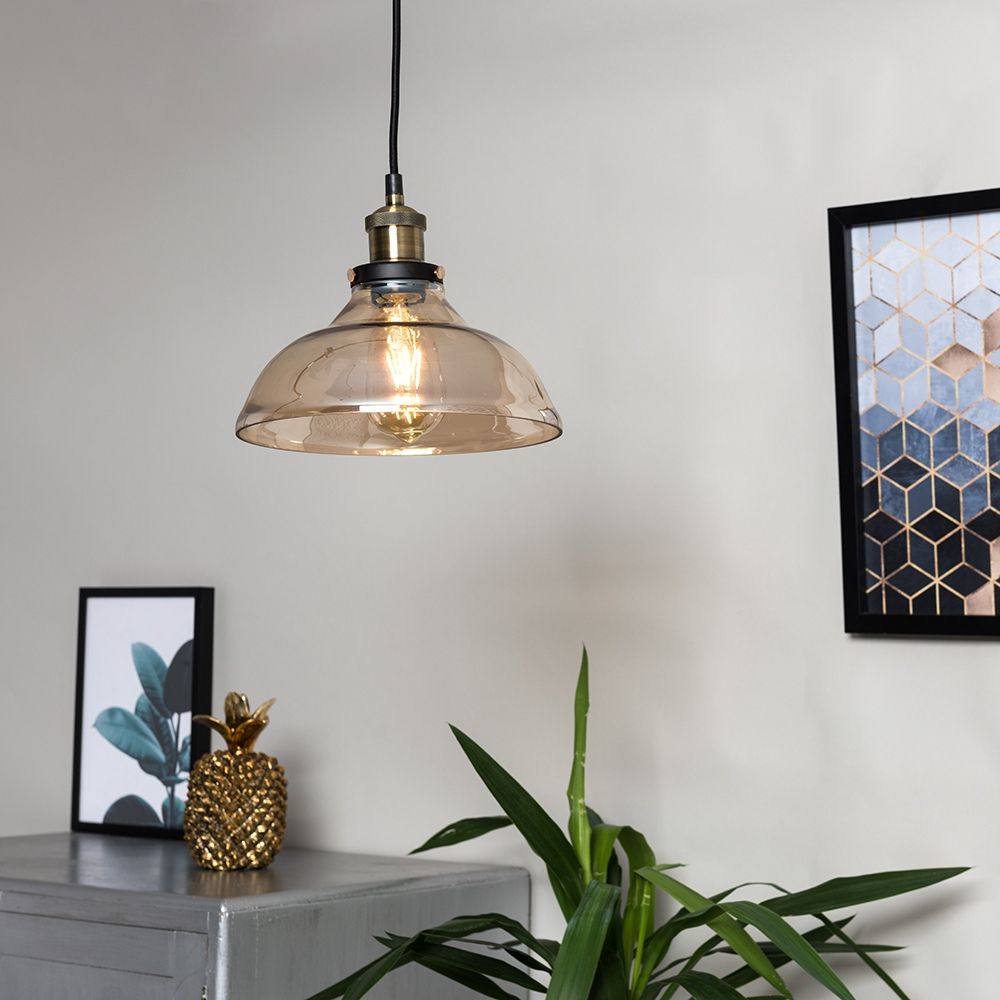 Nanao Suspension en laiton, 1 source lumineuse