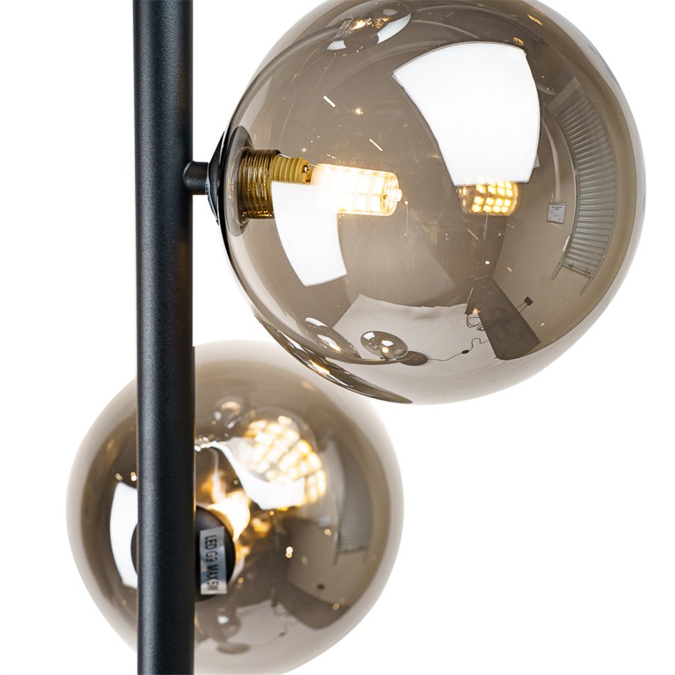 Lampadaire « Verre Fumé Élancé »