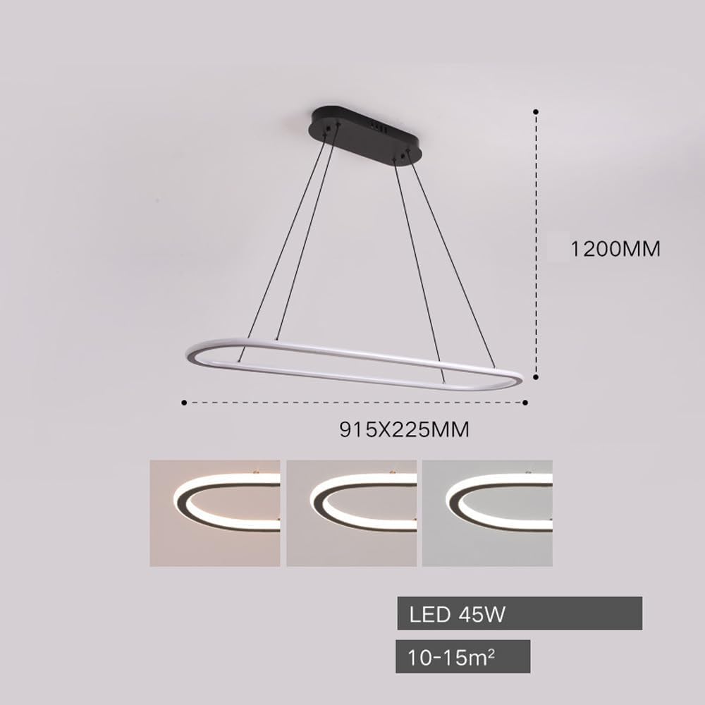 Suspensions LED Moderne  – Design Épuré  Lumière Réglable (3000K-6000K)