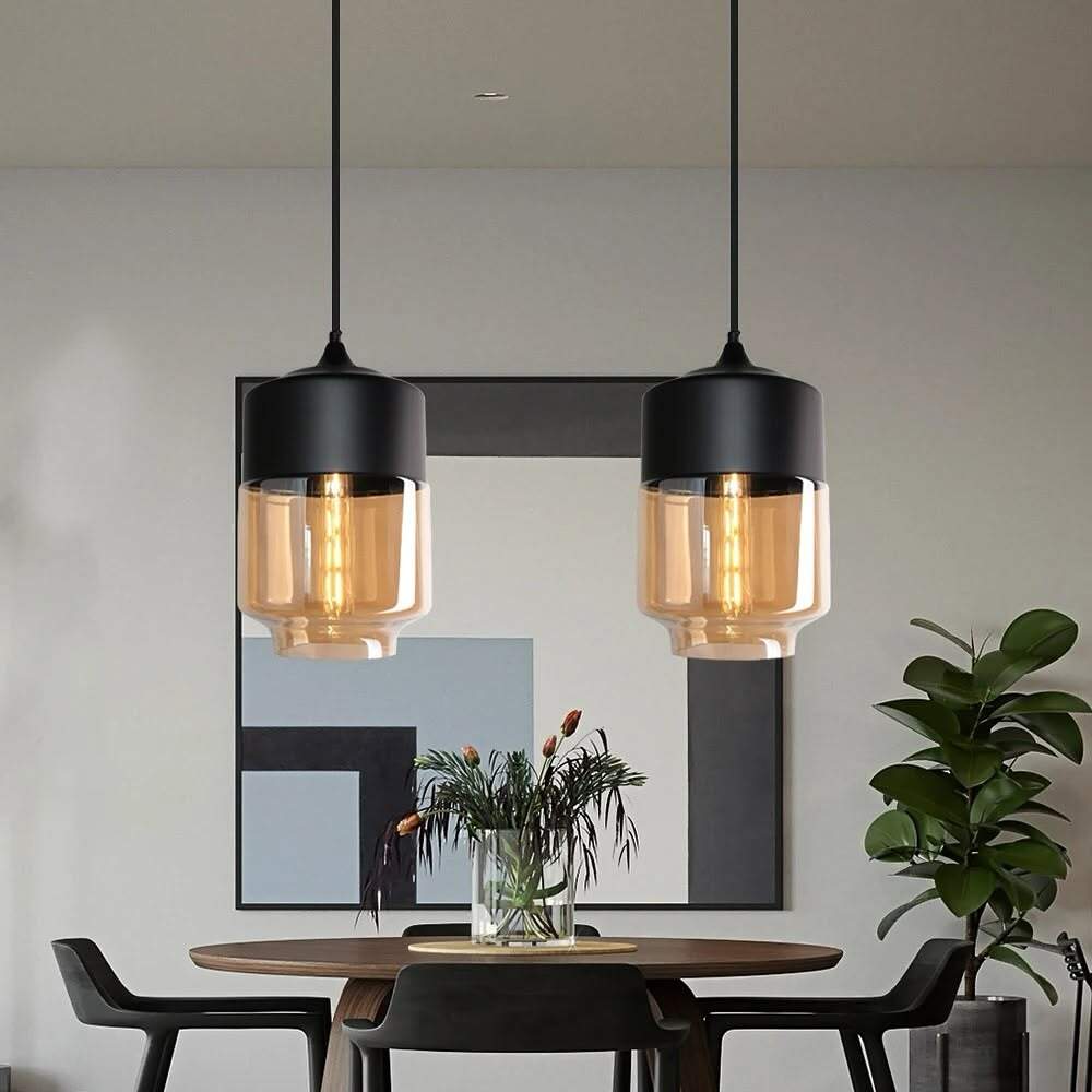 Suspension « Verre Ambré »
