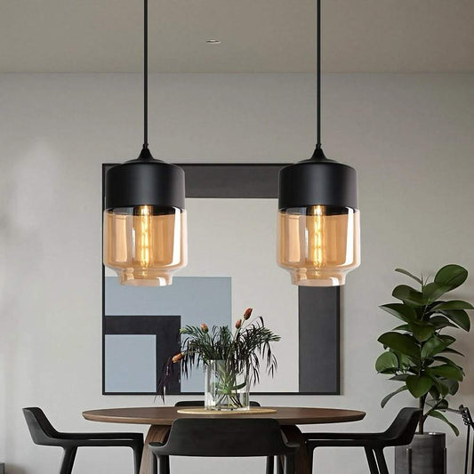 Suspension « Verre Ambré »
