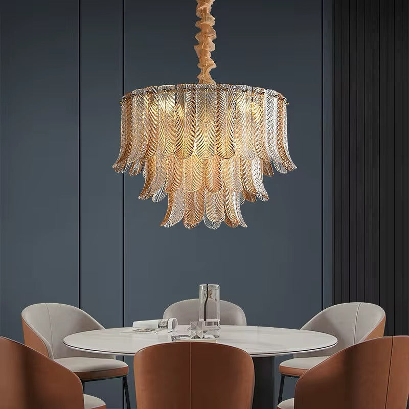 NOBELIUM - Lustre ovale en cristal pour salon
