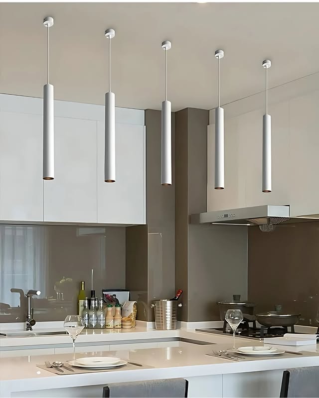 Tube Light LED Suspendues Cylindre