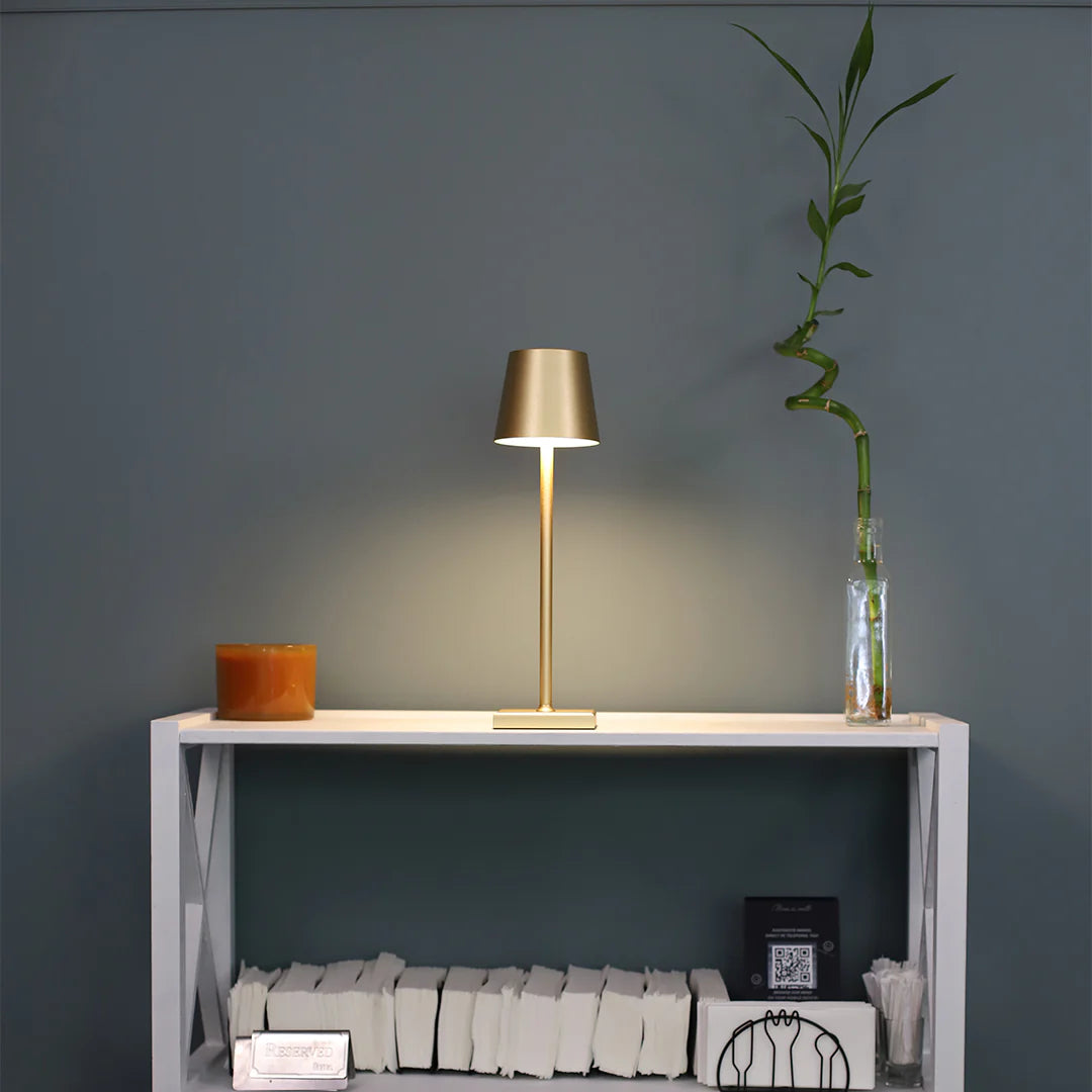 Lampe de Table « Eleganza » – Sans Fil, Rechargeable, Tactile