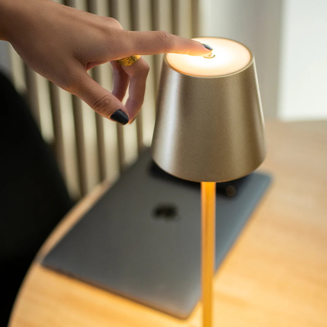 Lampe de Table « Eleganza » – Sans Fil, Rechargeable, Tactile