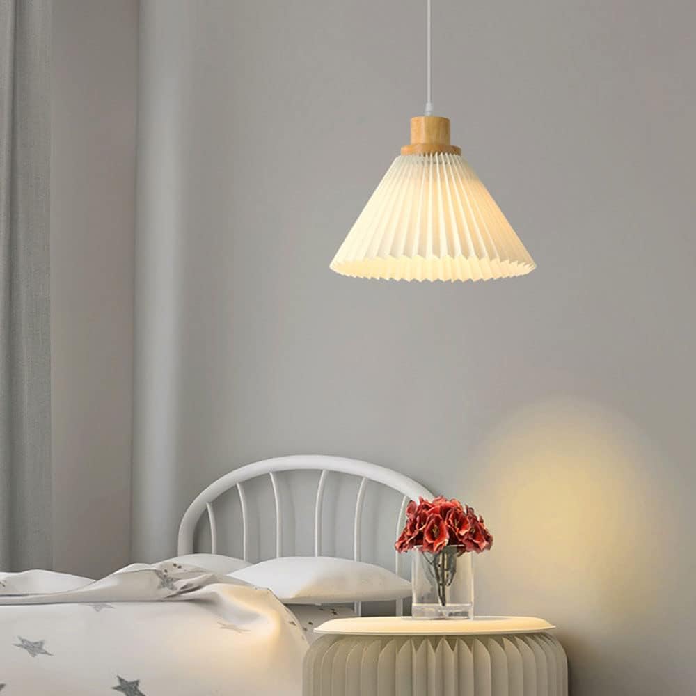 Lustre suspendu moderne en bois style japonais