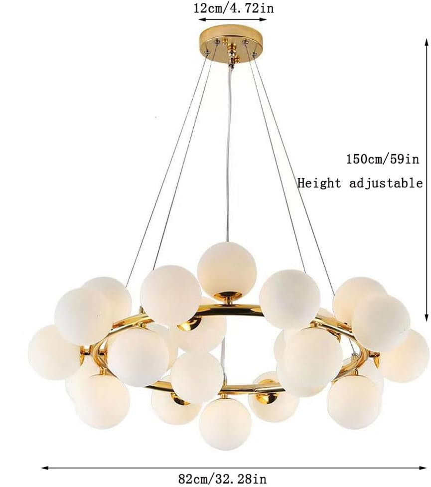 Lustre Globe Moderne à 25 Lumières
