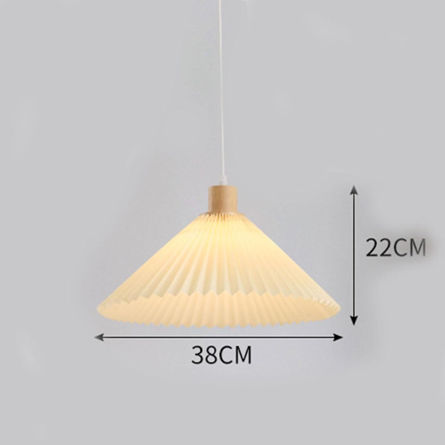 Lustre suspendu moderne en bois style japonais