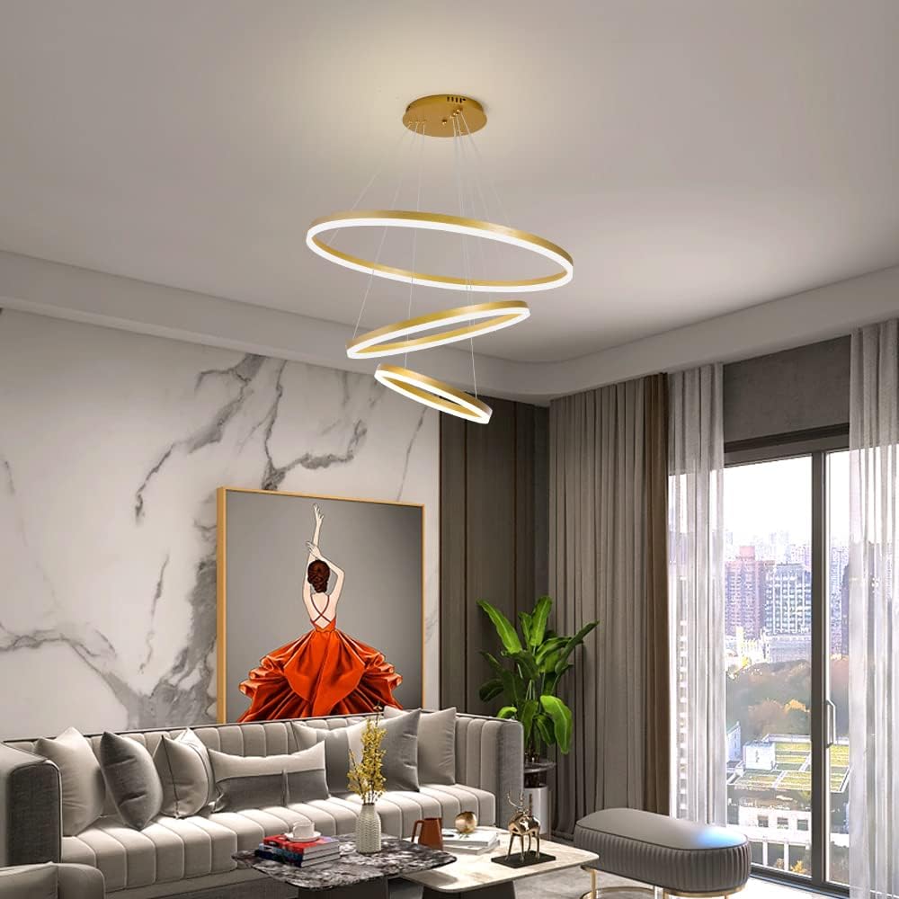 RINGO - Lustre pendentif à 1 Anneau circulaire LED