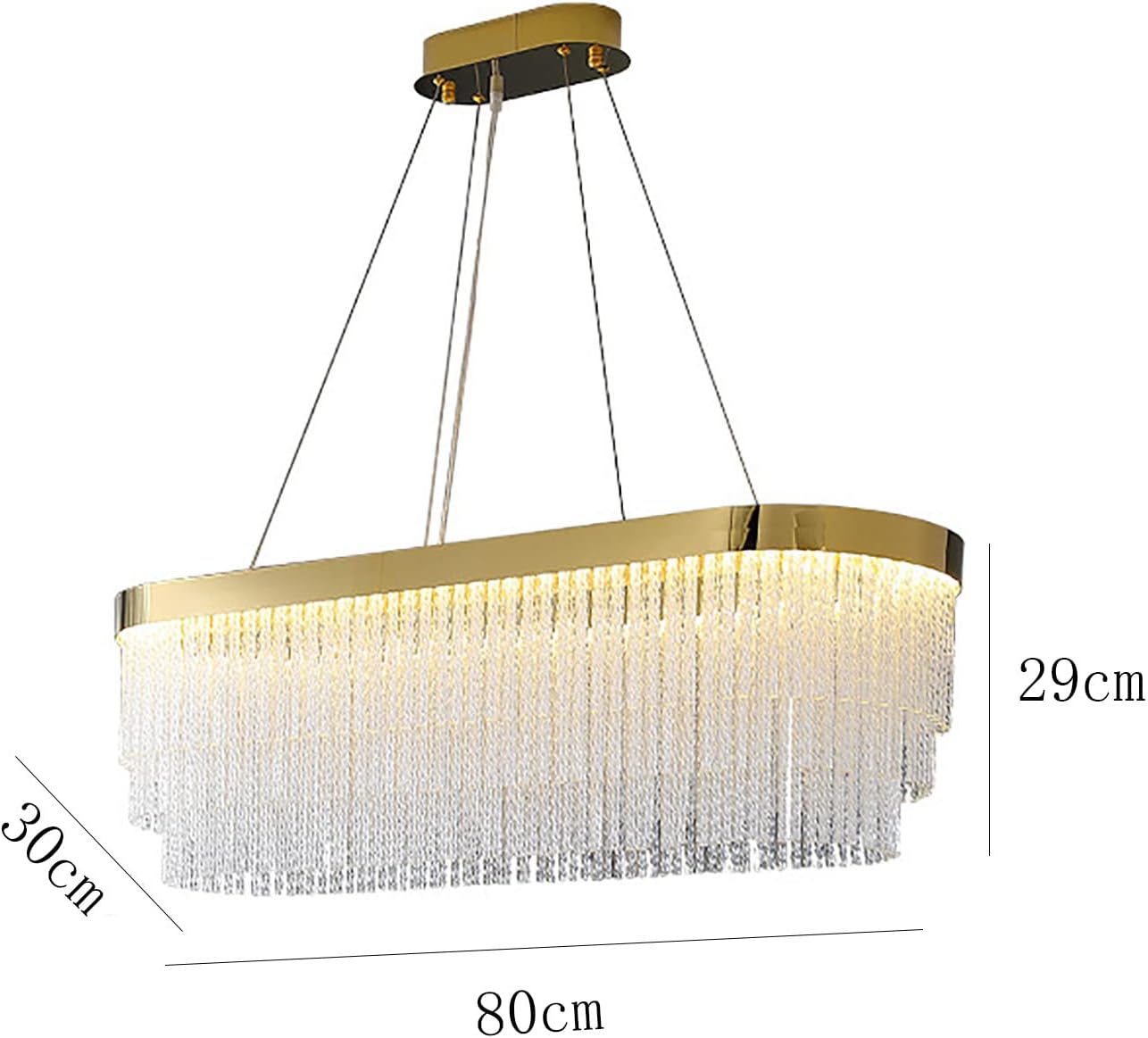 MIRODEMI - Parfums de lustre oval 80/30 cm