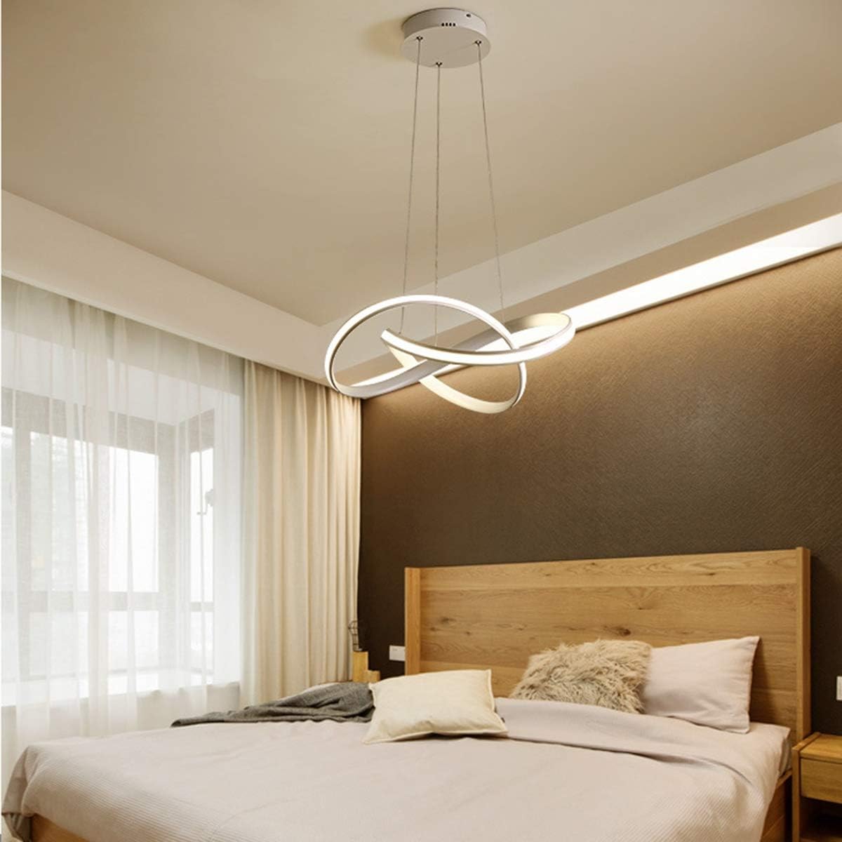 Lustre LED Moderne – Design Élégant & Lumière Réglable