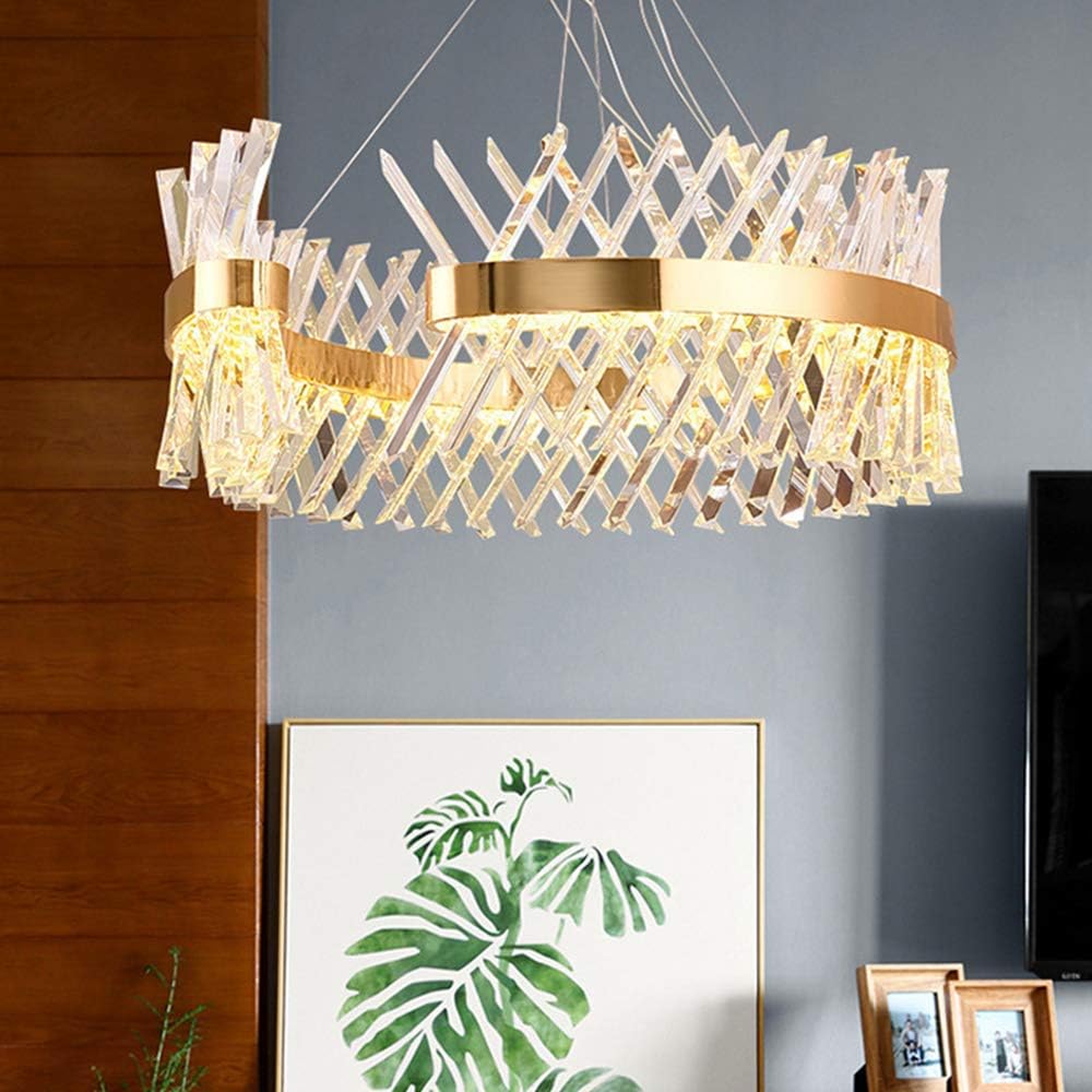 Lustre de forme C en cristal