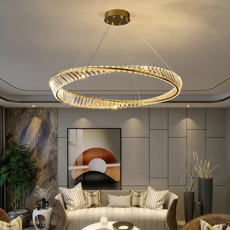THUNDER - Lustre Cristal K9 LED Or