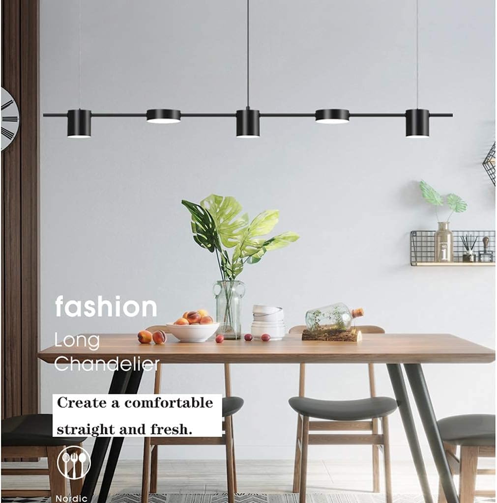 Suspension LED Moderne – 5 Spots Orientables