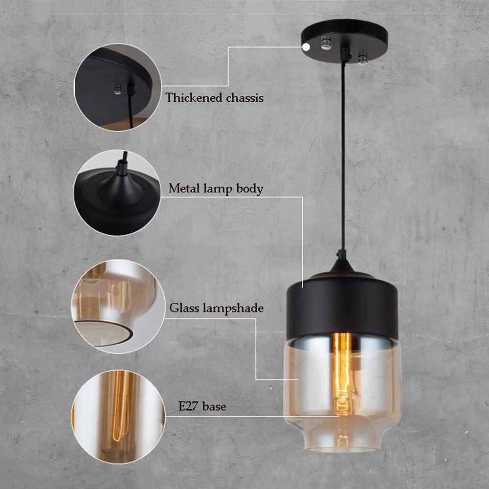 Suspension « Verre Ambré »