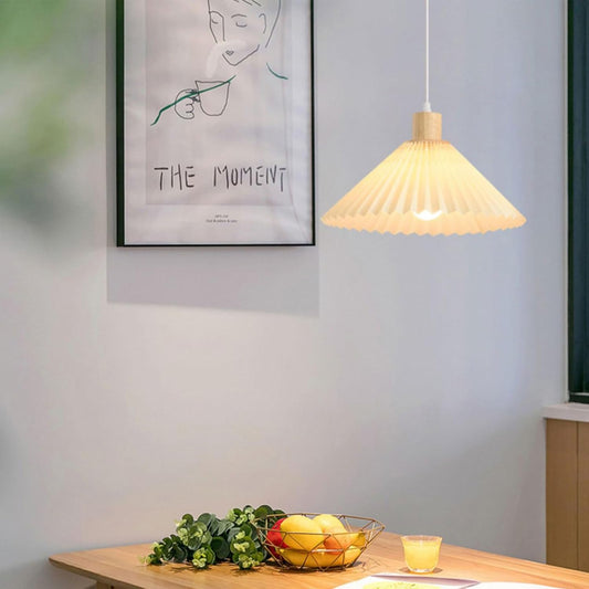 Lustre suspendu moderne en bois style japonais