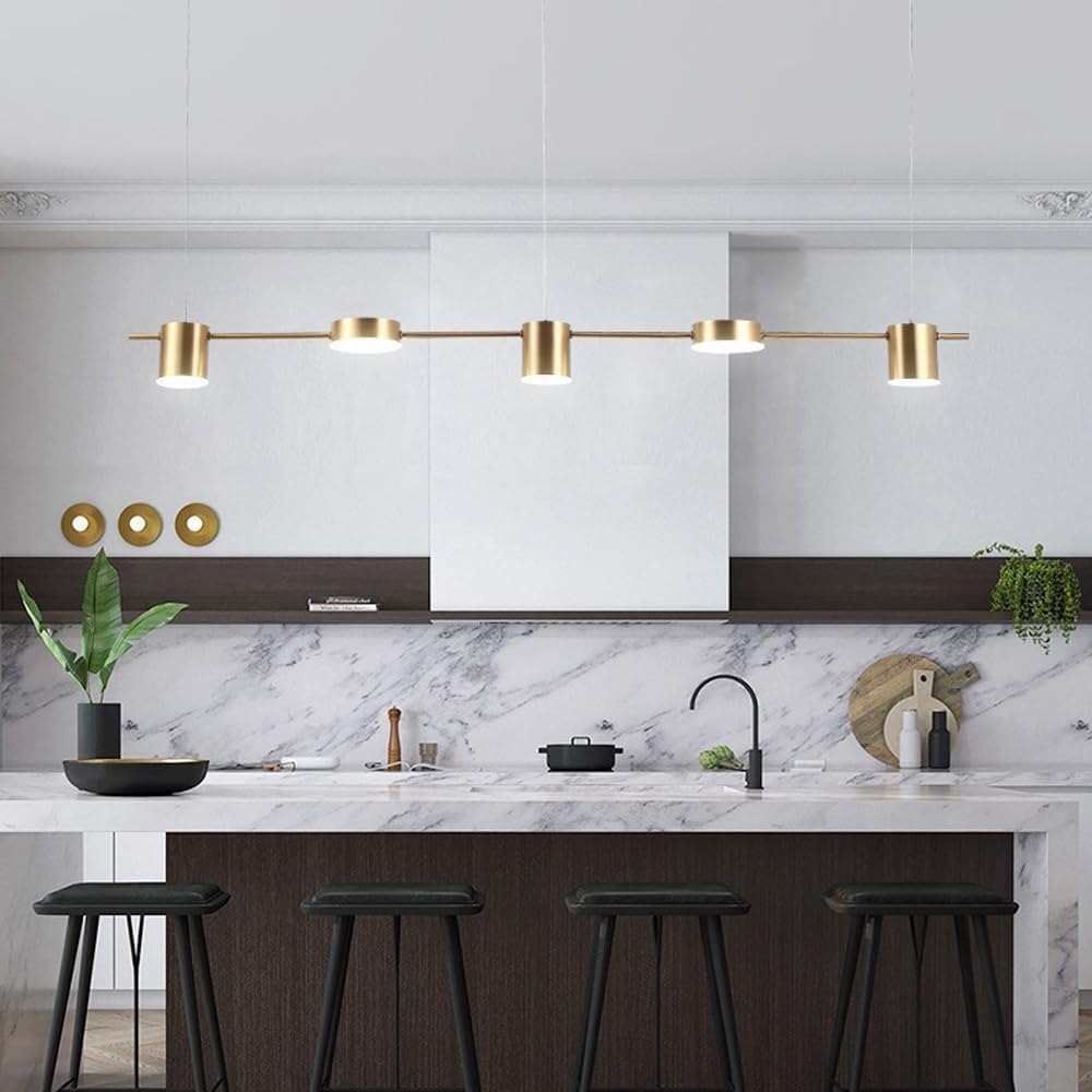 Suspension LED Moderne – 5 Spots Orientables