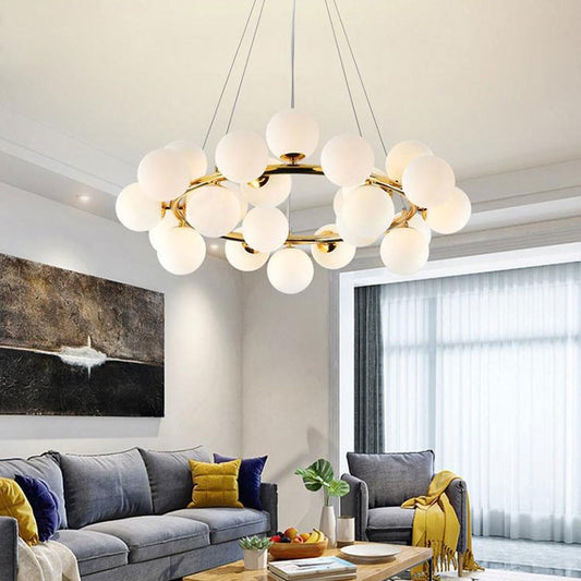 Lustre Globe Moderne à 25 Lumières
