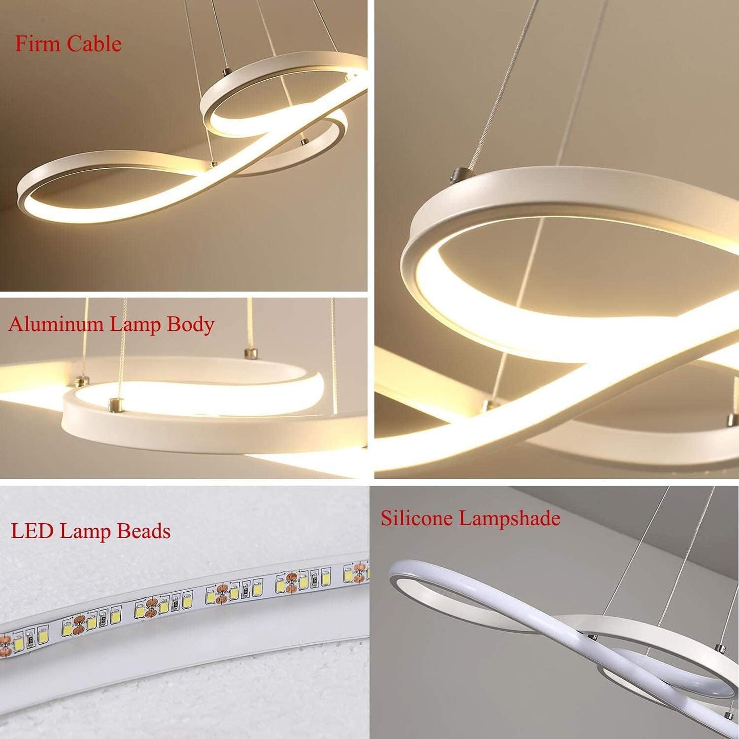 Suspension Courbe LED