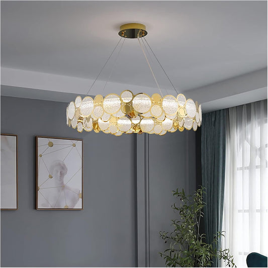 Lustre circulaire diamondglass 76cm