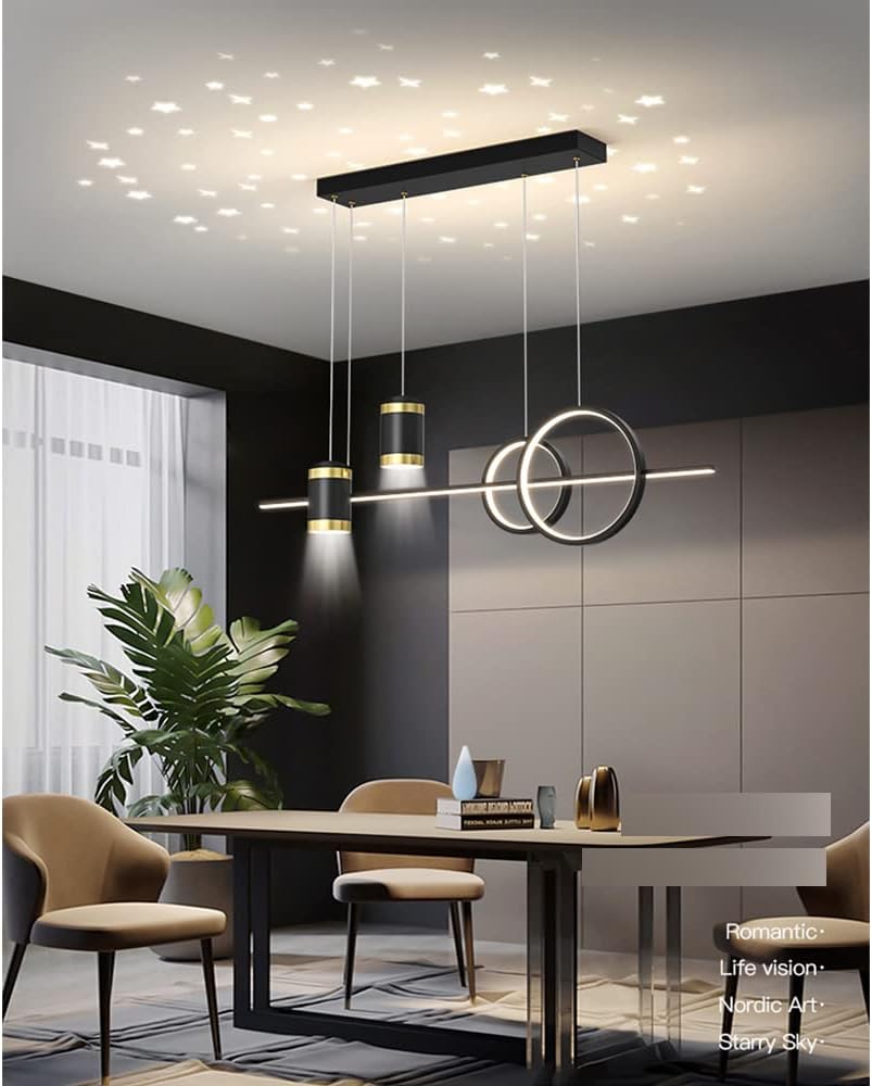 Suspension LED Étoilée Moderne – Projection Ciel Étoilé
