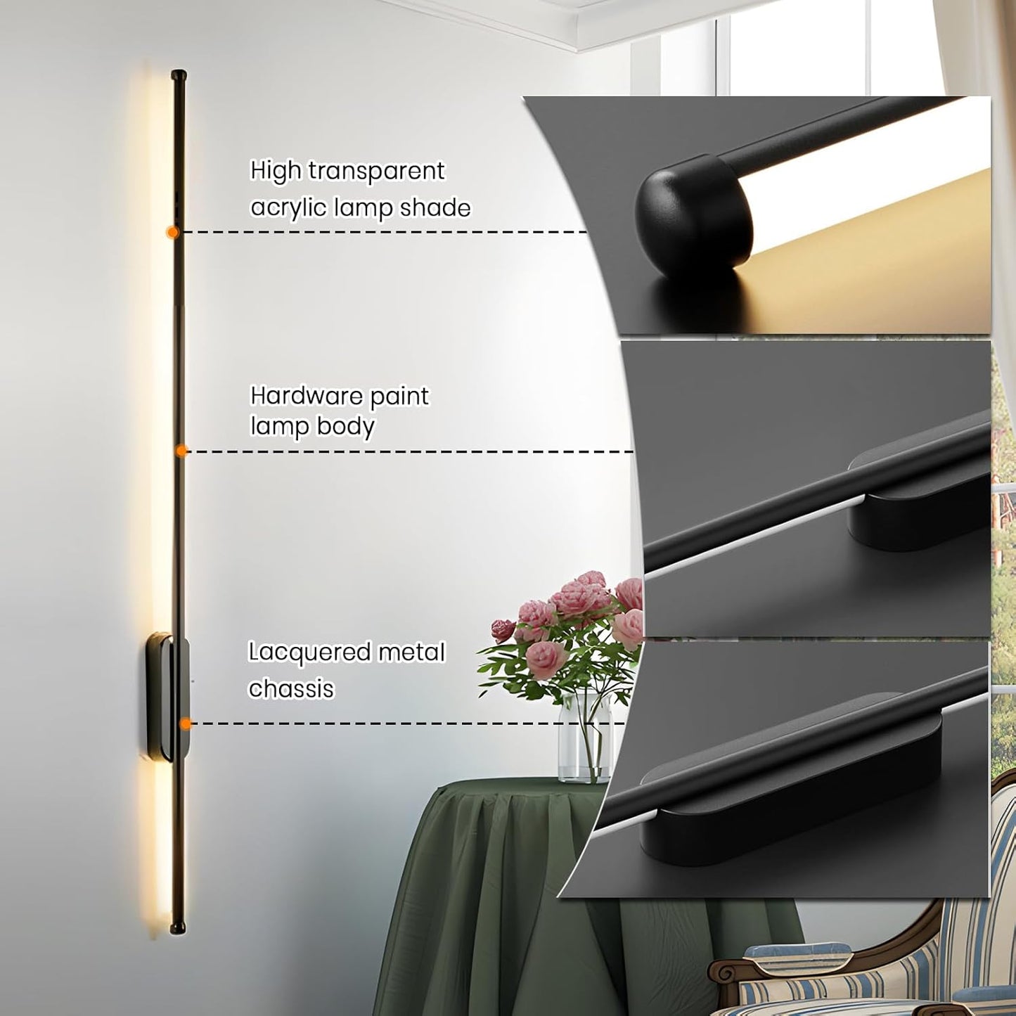 YATAI moderne LED minimaliste applique murale