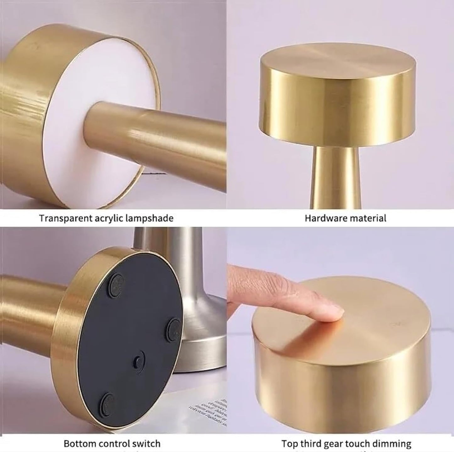 Lampe de Table Tactile Rechargeable  360°