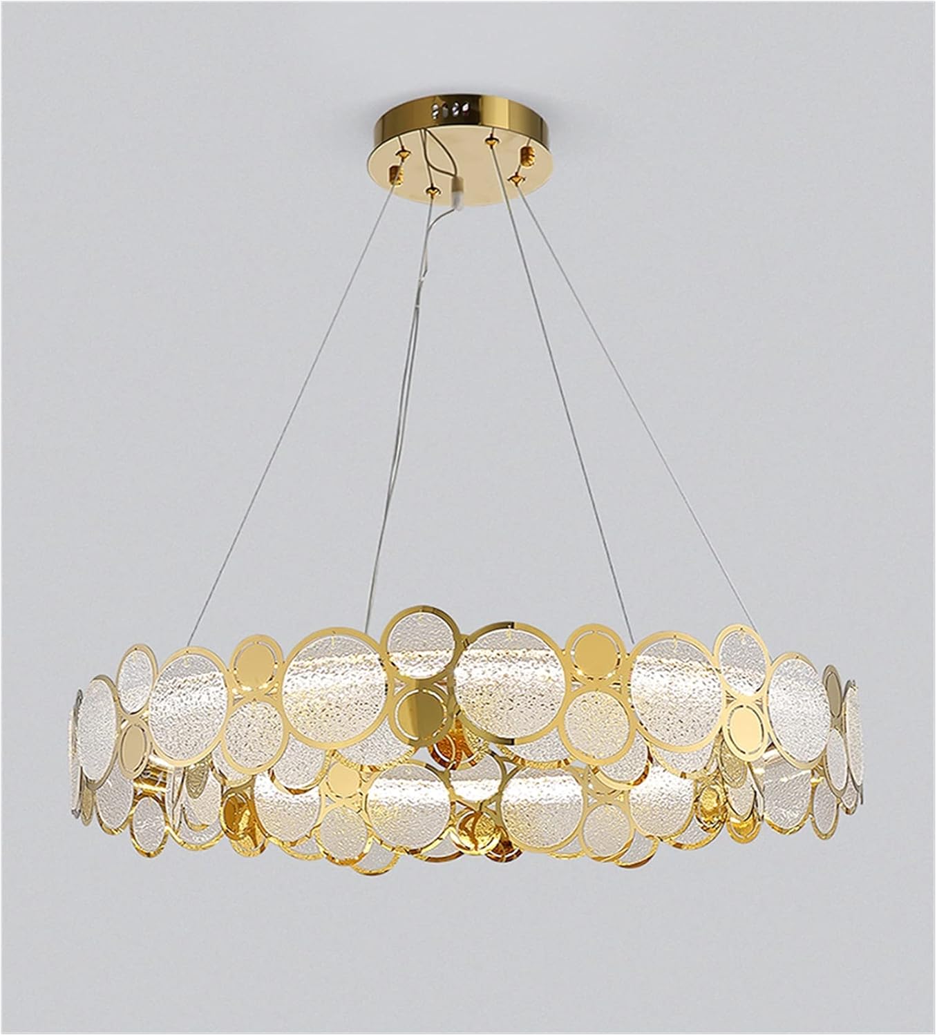 Lustre circulaire diamondglass 76cm