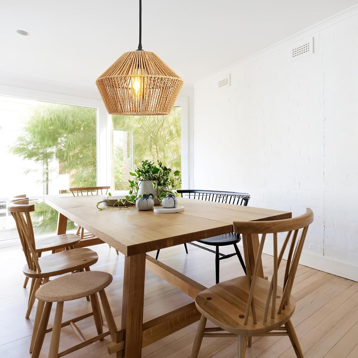‎FORCOSO - Suspension en rotin 32cm