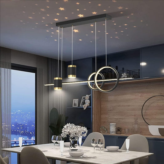 Suspension LED Étoilée Moderne – Projection Ciel Étoilé
