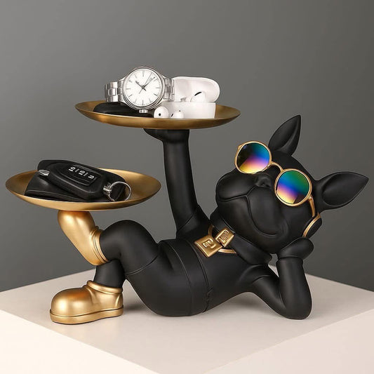 Vide-Poches Bulldog avec deux plateaux