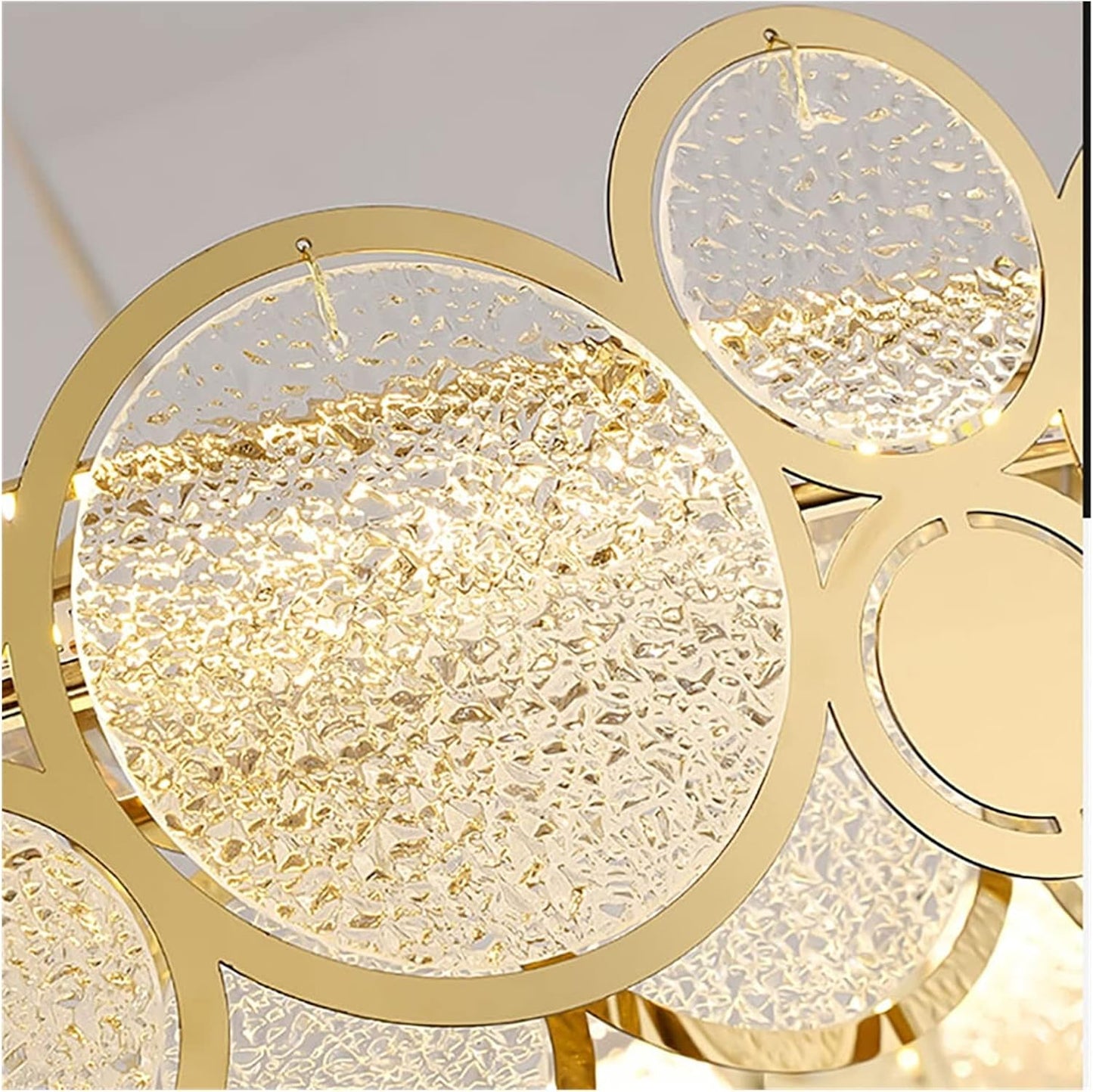 Lustre circulaire diamondglass 76cm