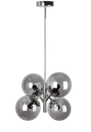 Suspension Florence – Design Vintage Industriel &amp; Verre Fumé