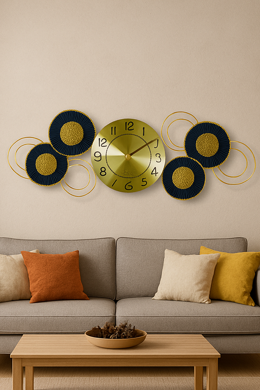 Horloge Murale COSMOS DORÉ