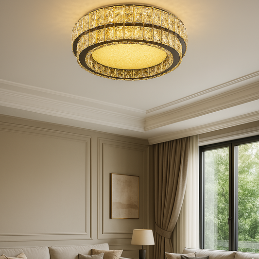 Plafonnier Cristal K9 3 Tons