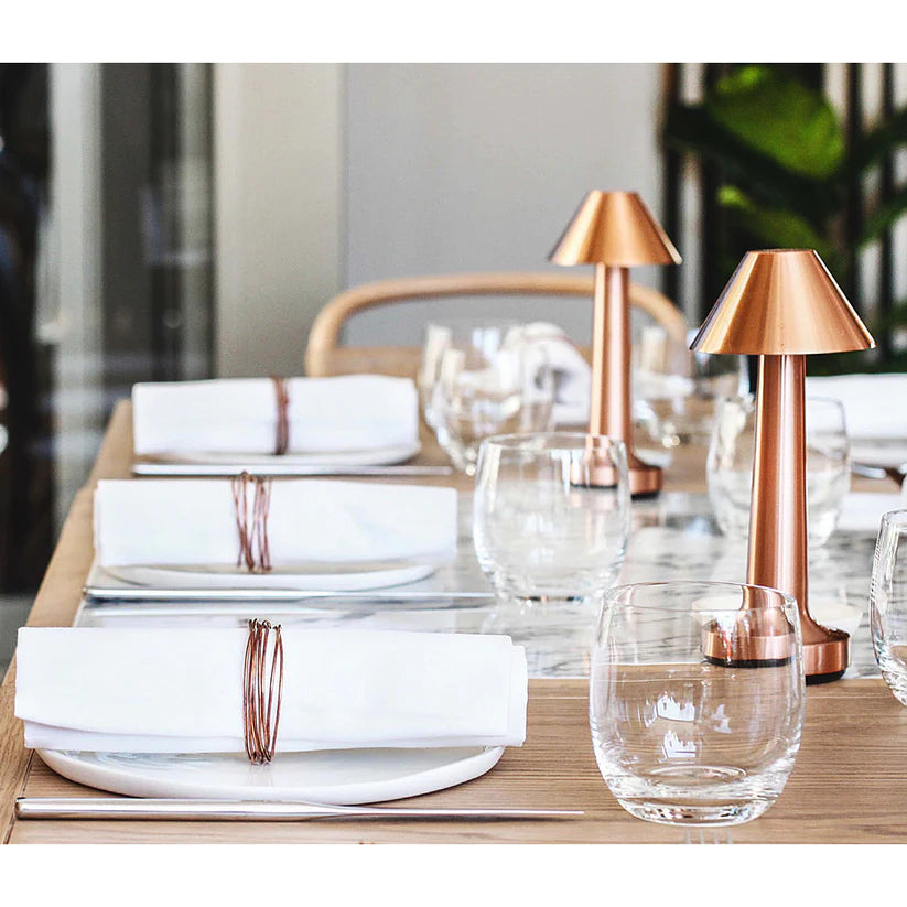 Lampe de table sans fil, LED métal USB 5V rechargeable