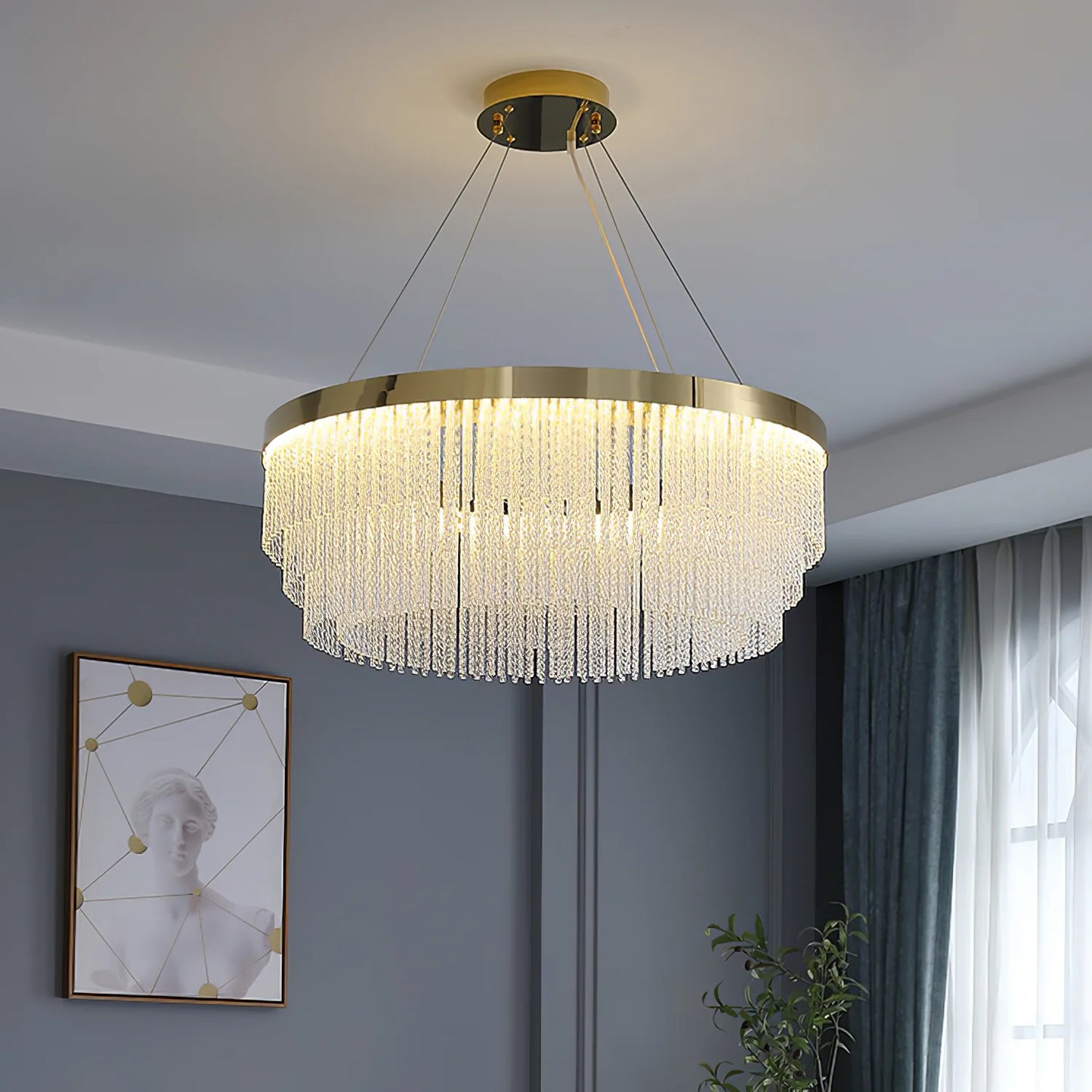 MIRODEMI - Parfums de lustre oval 80/30 cm