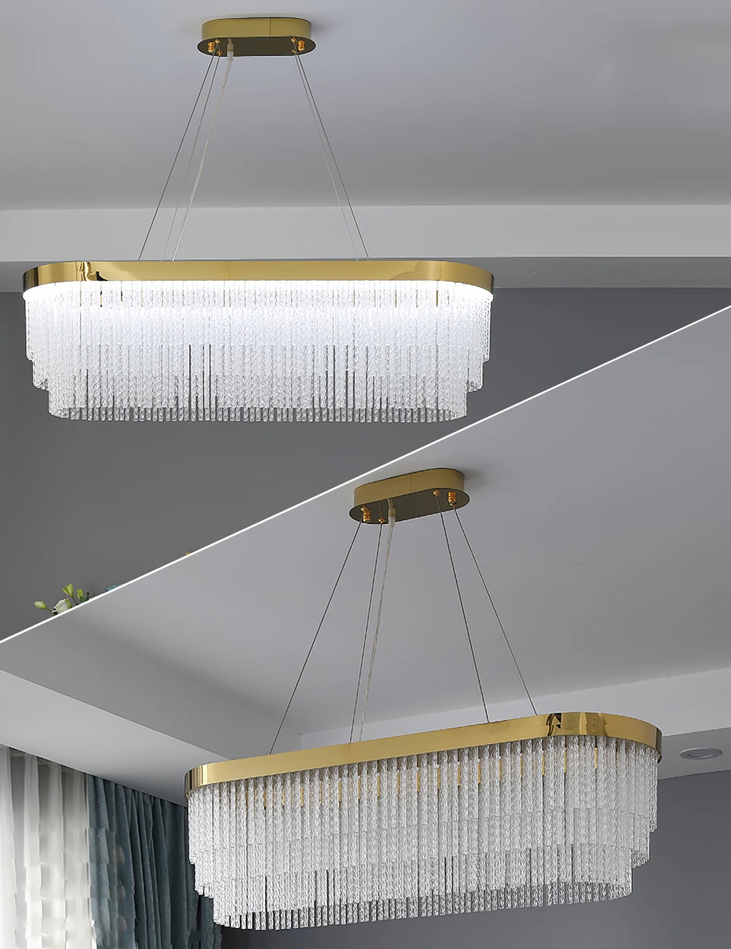 MIRODEMI - Parfums de lustre oval 80/30 cm