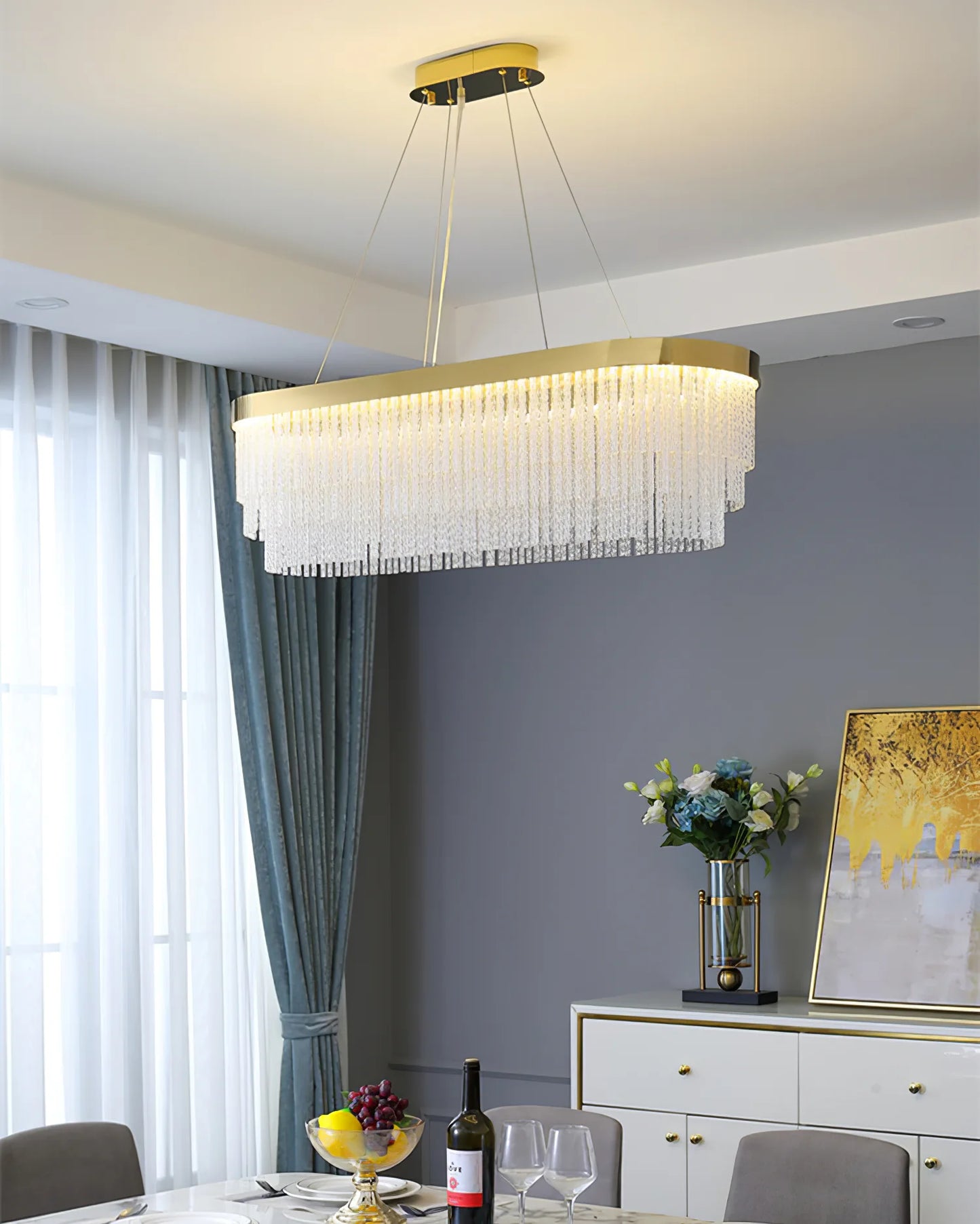 MIRODEMI - Parfums de lustre oval 80/30 cm