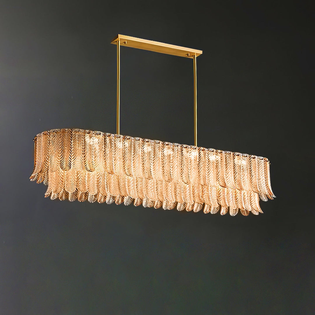 NOBELIUM - Lustre ovale en cristal pour salon