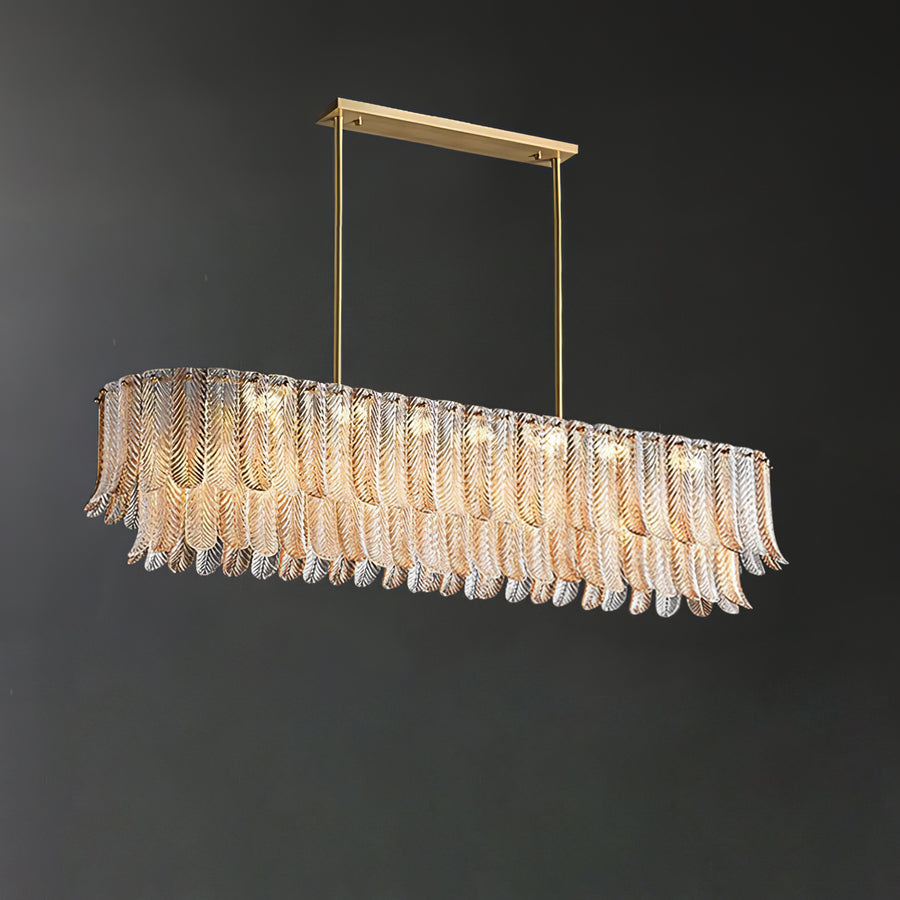 NOBELIUM - Lustre ovale en cristal pour salon