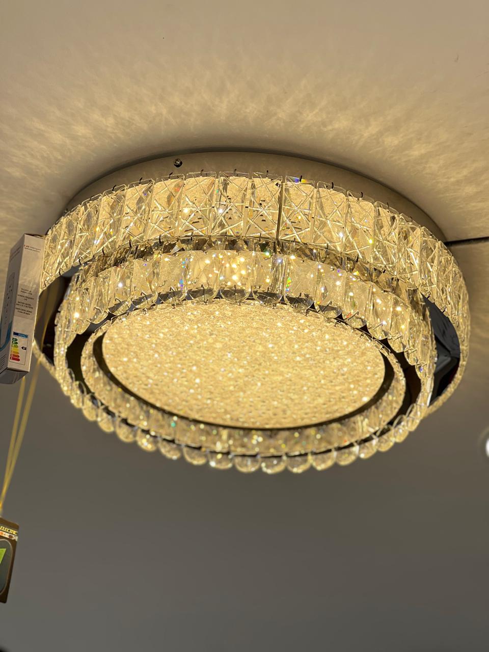 Plafonnier Cristal K9 3 Tons