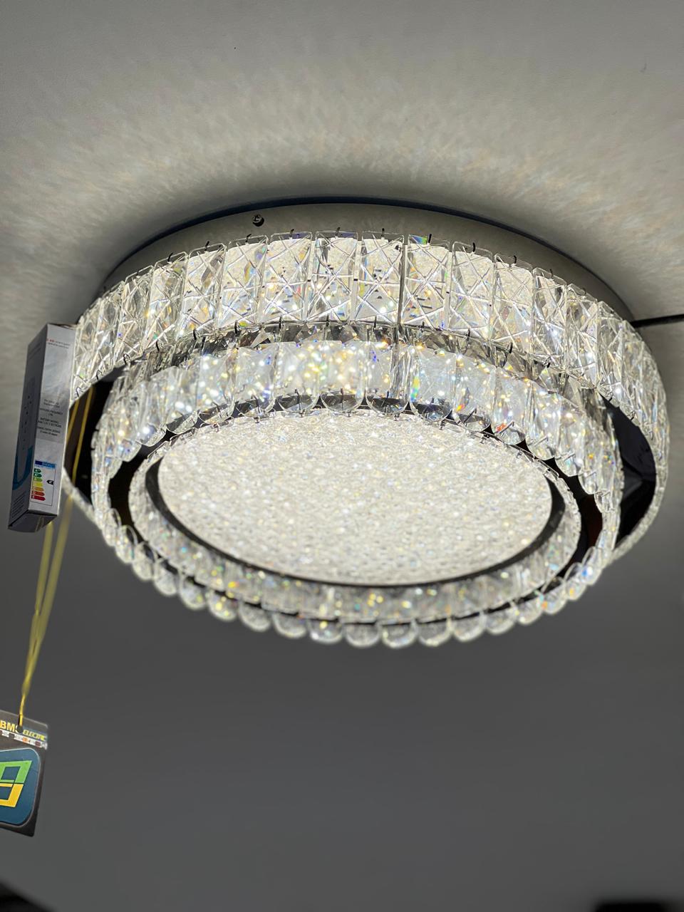 Plafonnier Cristal K9 3 Tons